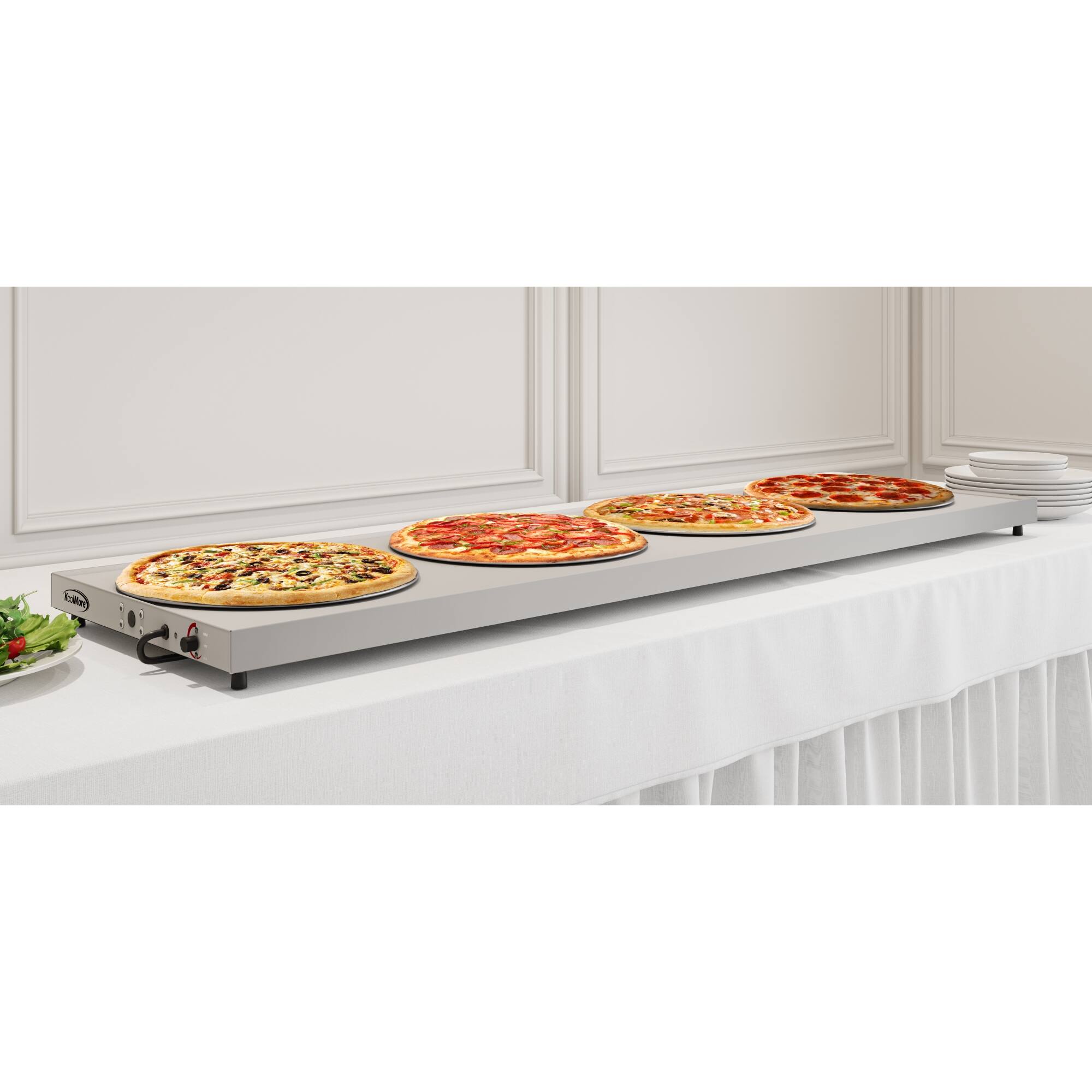 Alt View 1. Koolmore - 72 In. Commercial Warming Shelf - Silver.