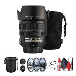 Nikon - 18-70mm f/3.5-4.5G AFS ED-IF DX Zoom Autofocus Lens Lightweight, Versatile Walkaround + (International Version)