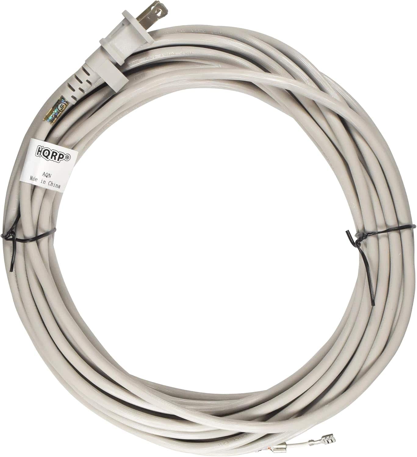 HQRP - AC Power Cord for Dyson DC15 Upright Vacuum Cleaner 908676-01 DC-15 Mains Cable DC15 All Floors, DC15 Animal - Gray