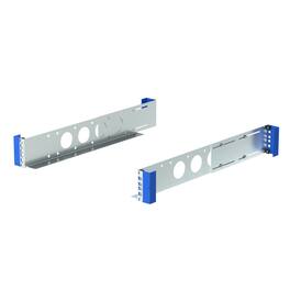 RackSolutions - 2U Universal Rail 20in Depth - Adjustable Rack Rails, 200 lbs Capacity, Fits Square, and Threaded Holes - Metallic