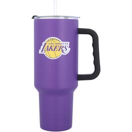 Logo Brands - Los Angeles Lakers 40oz. Travel Tumbler with Handle - Multicolor
