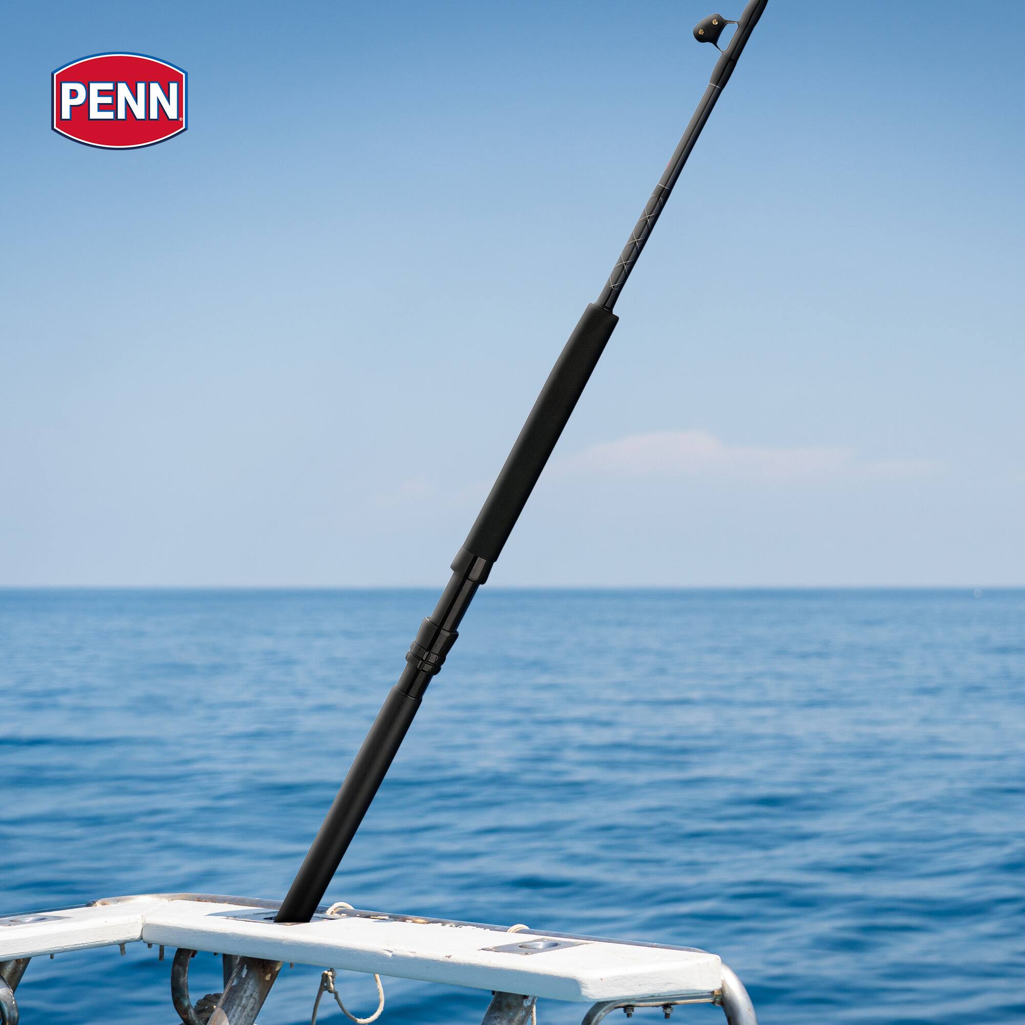 Alt View 3. PENN - Penn Ally II Straight Butt Conventional Boat Rod, 6 Feet, Loads Up To 40 Pounds - Black.