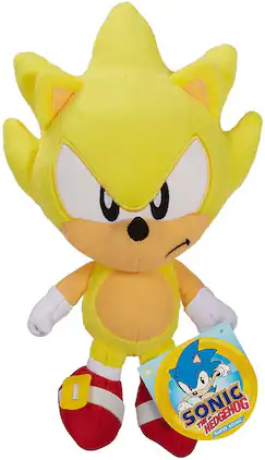 Jakks Pacific - Sonic the Hedgehog 7 Inch Character Plush | Super Sonic - Yellow