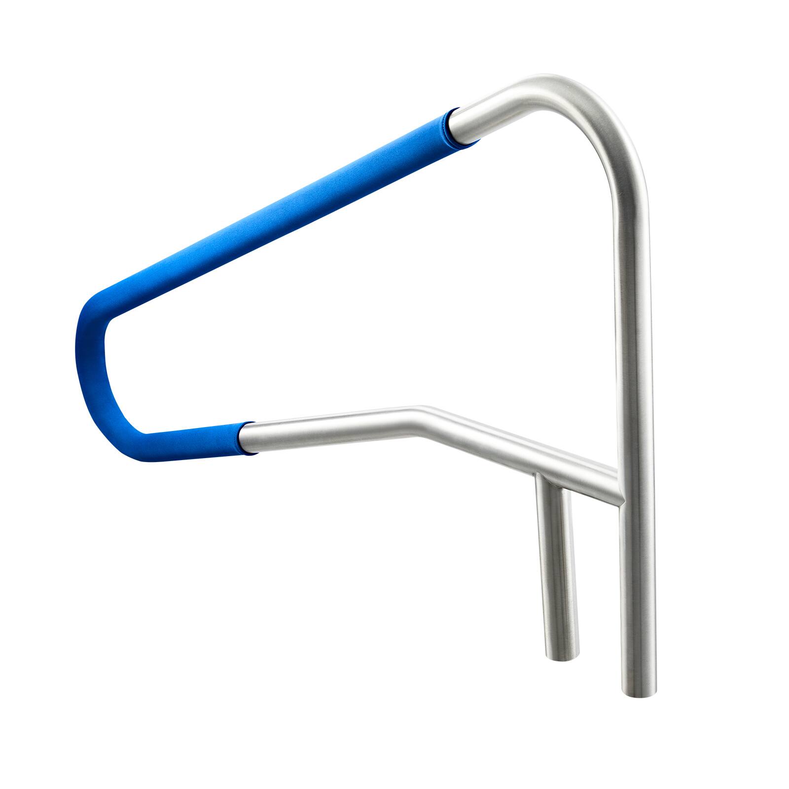 Alt View 5. VEVOR - Pool Rail, 54 x 32 inch Pool Handrail, 220 lbs Load Capacity Heavy Duty 304 Stainless Steel Swimming Handrail - Silver.