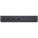 Front. Dell - D3100 USB 3.0 Docking Station- HDMI - DP  - Ethernet - USB-C - USB-A - Headphone and audio output -Plug and Play - Black.