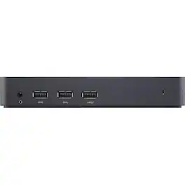 Dell - D3100 USB 3.0 Docking Station- HDMI - DP - Ethernet - USB-C - USB-A - Headphone and audio output -Plug and Play - Black