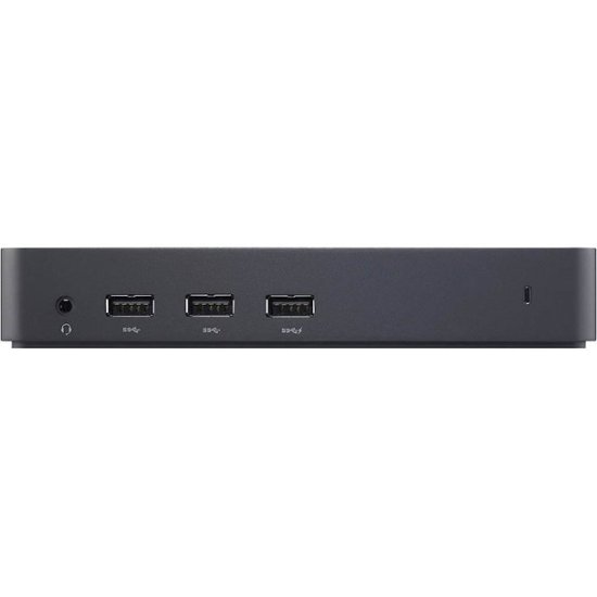 Dell D3100 USB 3.0 Station- HDMI DP Ethernet USB-A Headphone and audio output and Play Black D3100 Best Buy