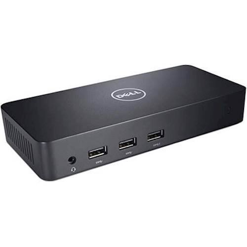 Alt View 12. Dell - D3100 USB 3.0 Docking Station- HDMI - DP  - Ethernet - USB-C - USB-A - Headphone and audio output -Plug and Play - Black.