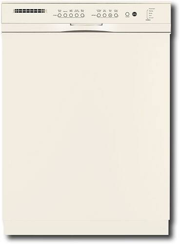 Front Standard. KitchenAid - Classic Console P Series 24" Tall Tub Built-In Dishwasher - Biscuit.