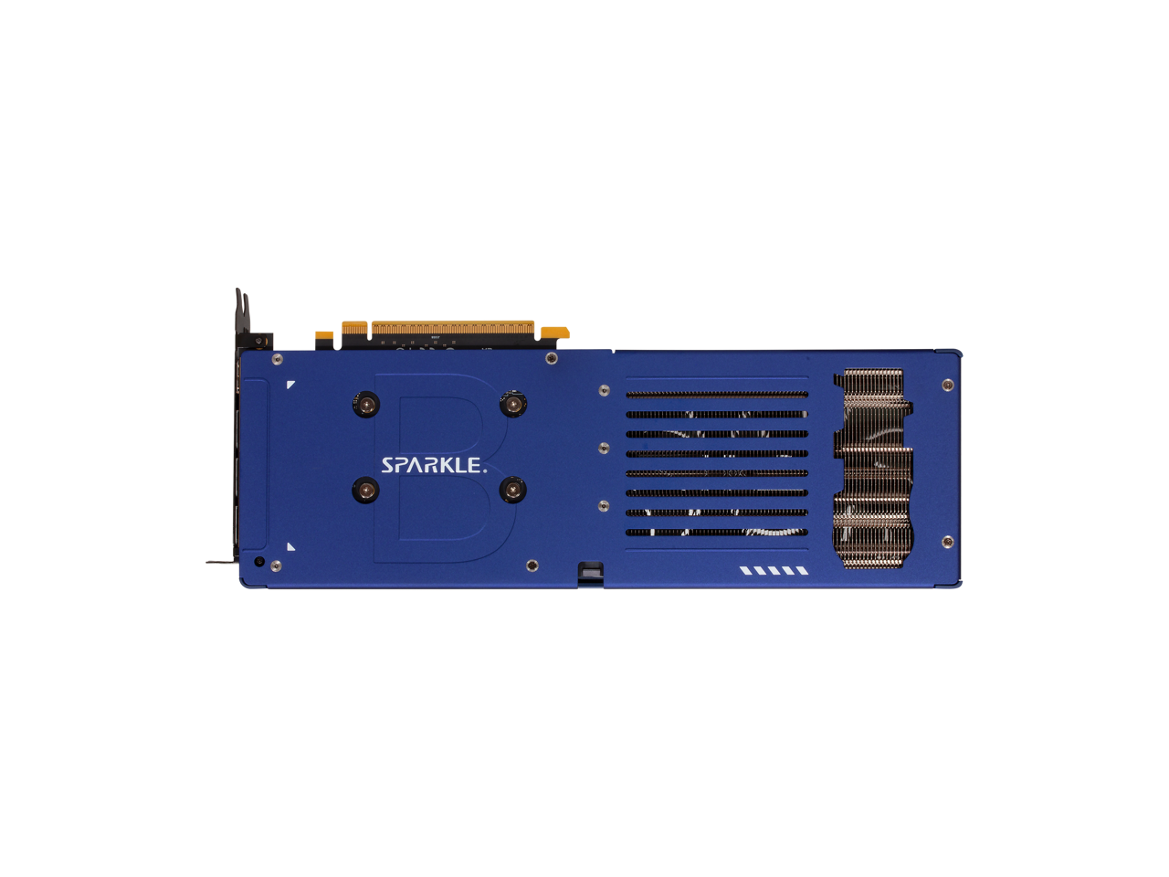 Alt View 5. Sparkle Computer Co. - SPARKLE Intel Arc B580 TITAN OC, 12GB GDDR6, TORN 2.0, Axial Fan, Breathing Light, Metal BP, SB580T-12GOC.