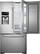 Front. Samsung - 23 Cu. Ft. Counter Depth 3-Door Refrigerator with Food ShowCase - Stainless steel.