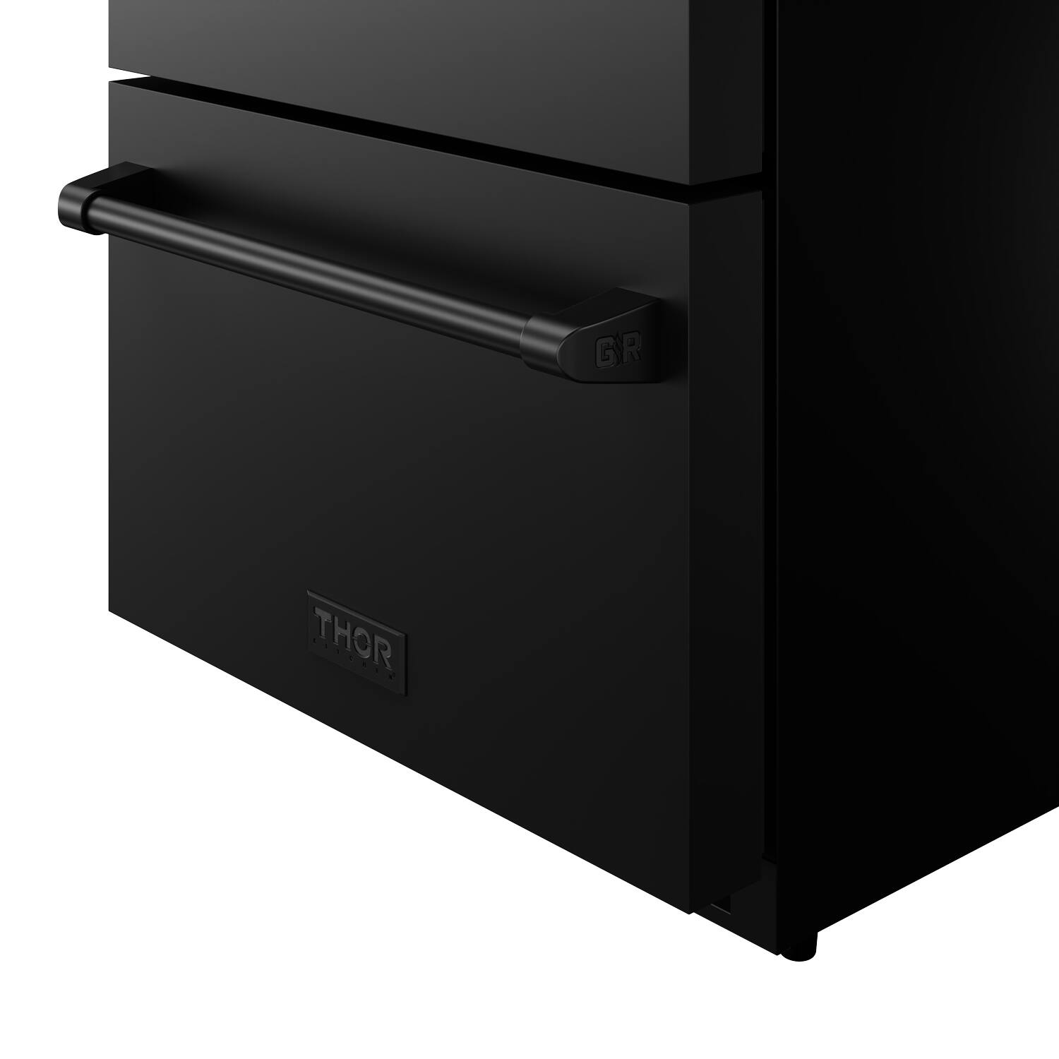 Alt View 5. Thor Kitchen - Gordon Ramsay Series by Thor Kitchen 24 Inch Indoor Outdoor Refrigerator Drawers with Black Hardware - Black.