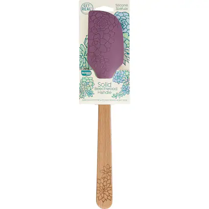 GET REAL
Silicone Spatula
TALISMAN seages
Solid Beechwood Handle
EMBOSSED TEXTURE & ETCHED DESIGN WON'T FADE