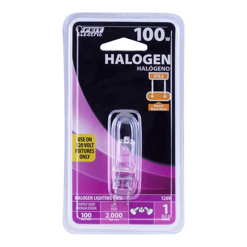 FEIT ELECTRIC - 100 W JCD Tubular Halogen Bulb 1600 lm Warm White 1 pk
