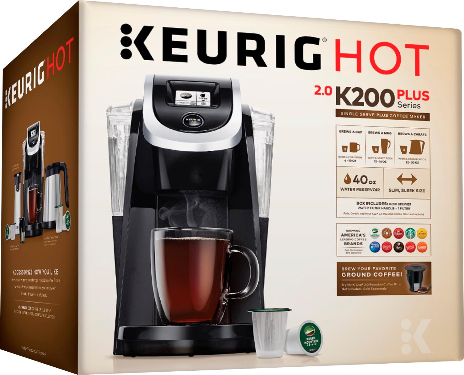 Best Buy: Keurig K200 Single-Serve K-Cup Pod Coffee Maker Black 5000068929