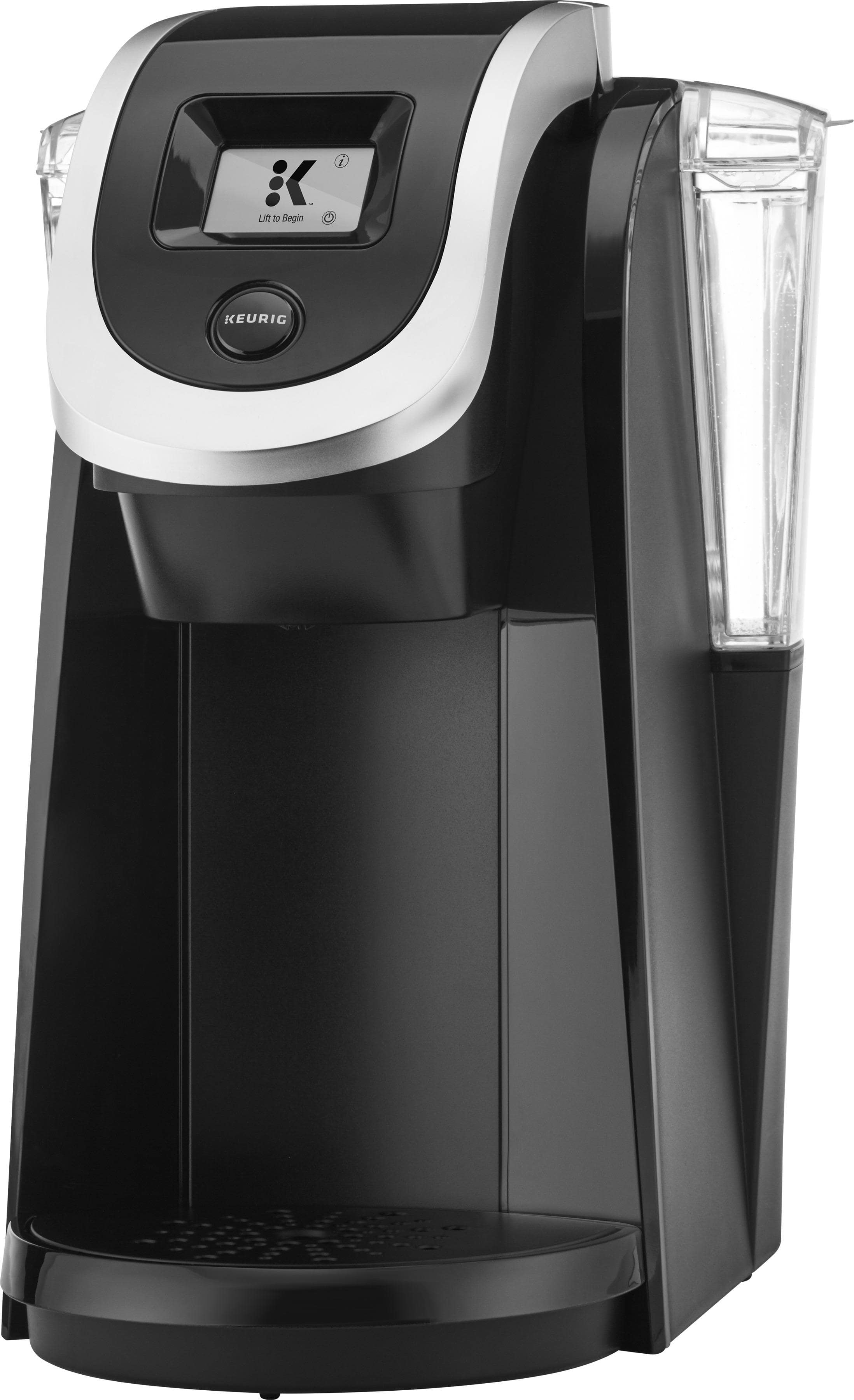 Left. Keurig - K200 Single-Serve K-Cup Pod Coffee Maker - Black.