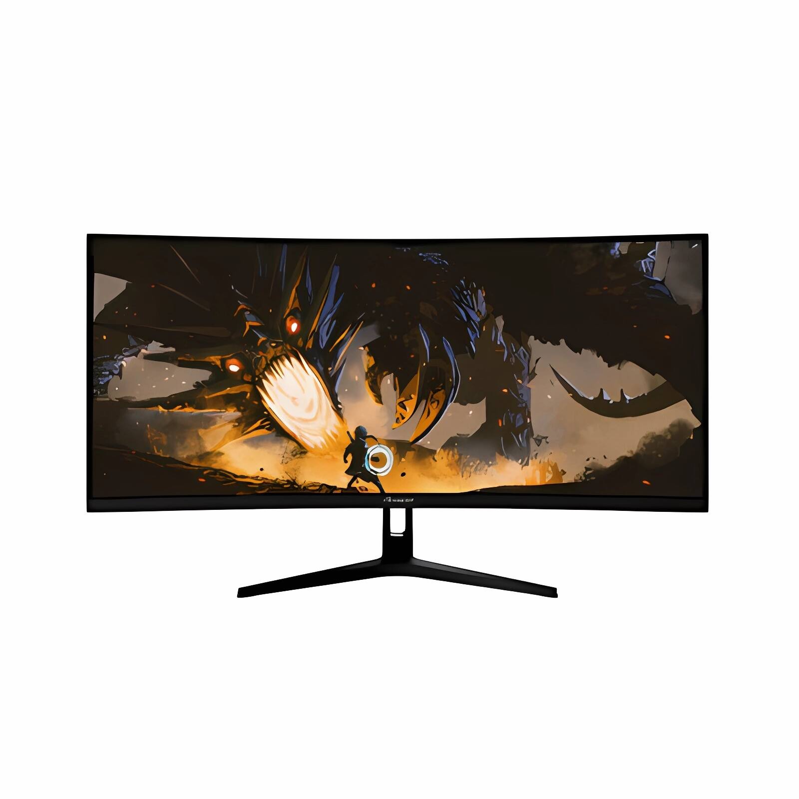 Alt View 2. Arozzi - Arozzi – Nova 34" Curved VA UWQHD 165Hz Gaming Monitor – Black - Black.