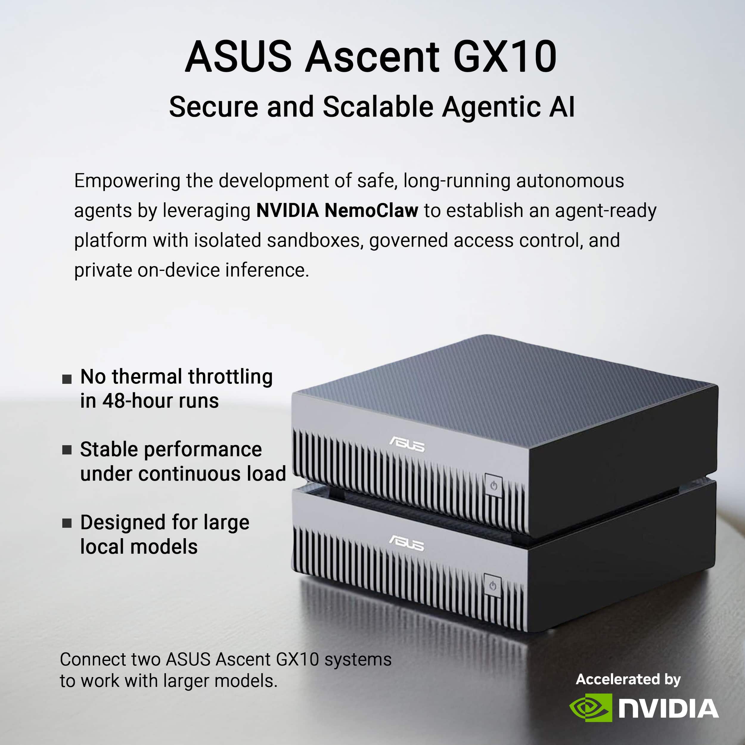 ASUS Ascent GX10 Mini Desktop NVIDIA GB10 (2025) 128GB Memory 1TB