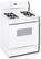 Angle Standard. GE - 30" Freestanding Gas Range - White-on-White.