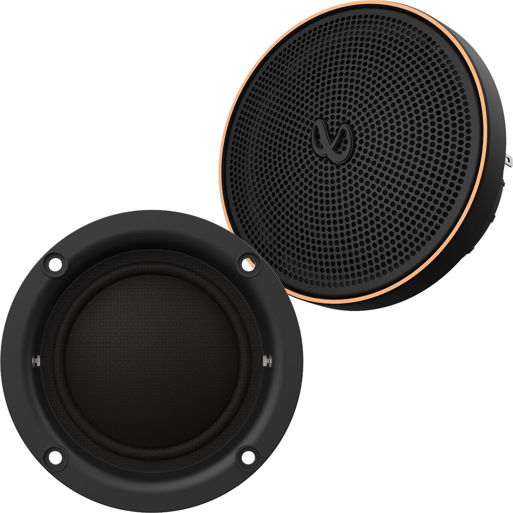 Alt View 1. Infinity - INFINITY KAPPA203S 2” car audio  midrange  w/bandpass crossover enclosure - Black.