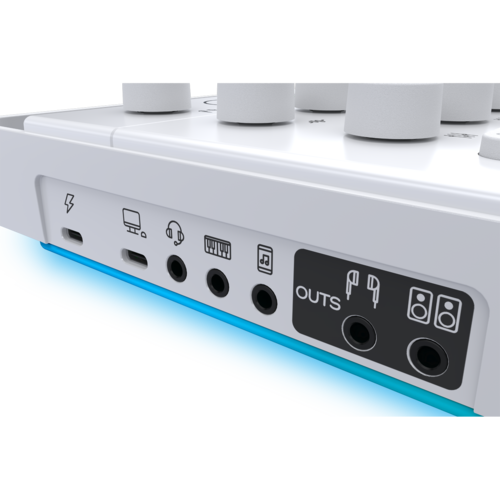 Alt View 1. Mackie - M-Caster Live Portable Streaming Mixer 2053609-00 - White.