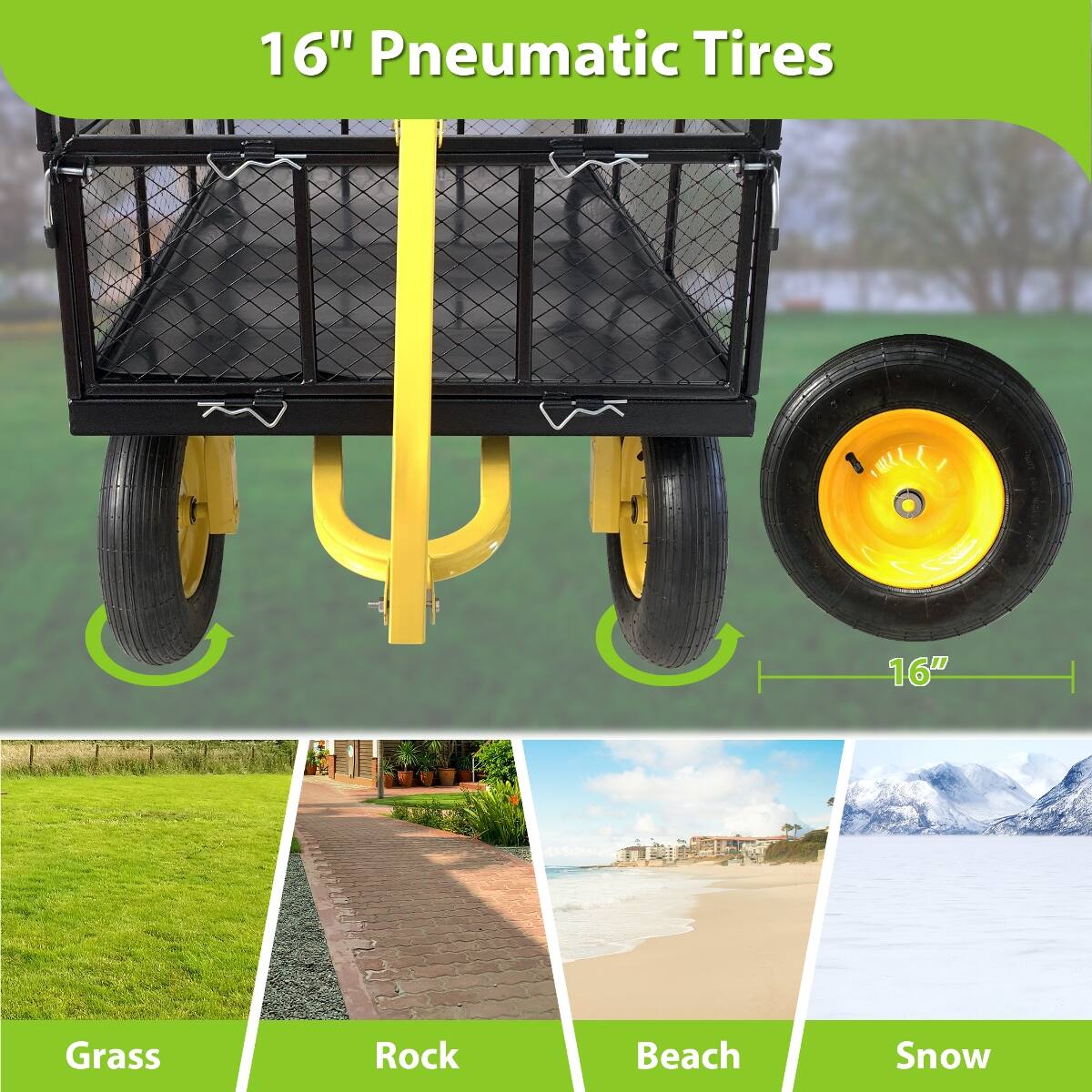 16" Pneumatic Tires

16TH

Grass
Rock
Beach
Snow