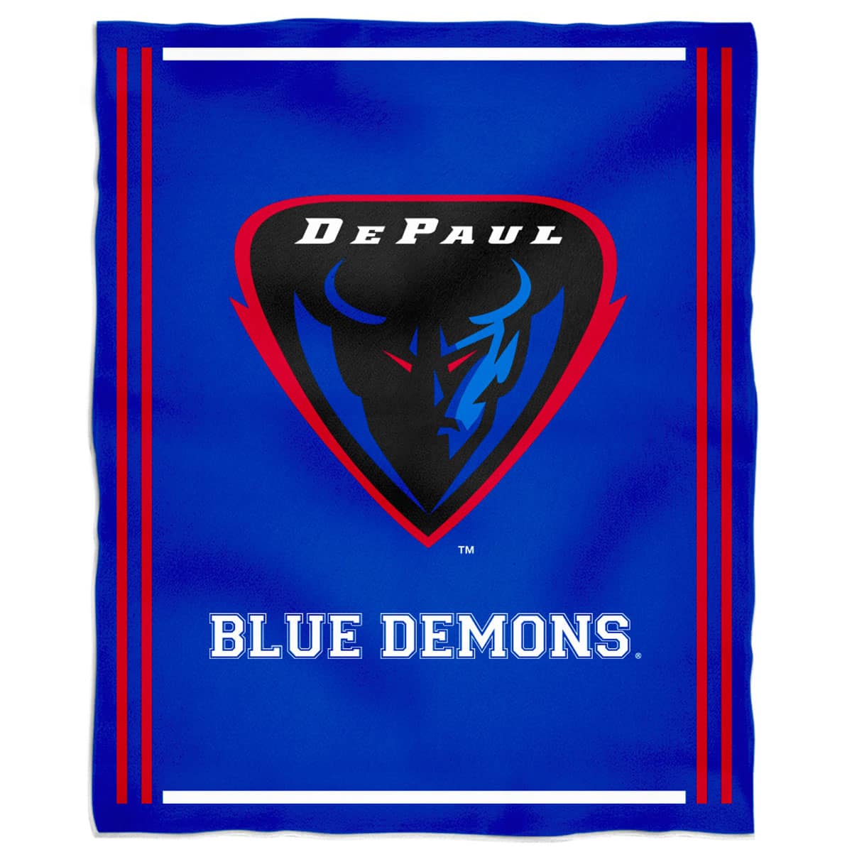 Vive La Fete - DePaul Blue Demons 36'' x 48'' Children's Mascot Plush Blanket - Multicolor