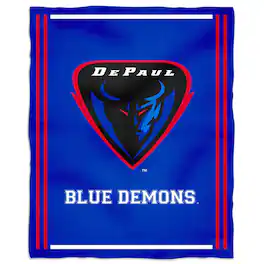 Vive La Fete - DePaul Blue Demons 36'' x 48'' Children's Mascot Plush Blanket - Multicolor