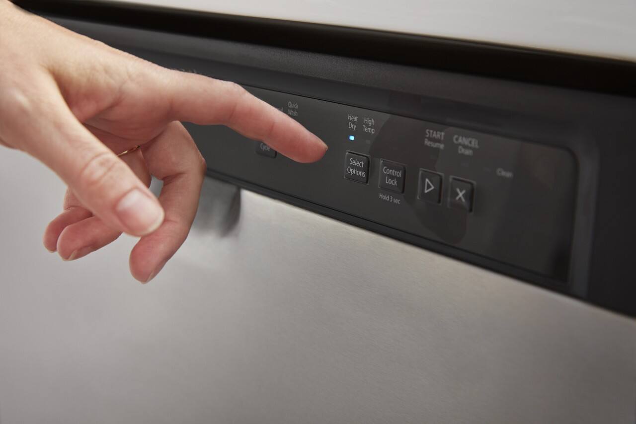 Quick Wash  
Heat Dry  
High Temp  

Select Options  
Control Lock  
Hold 3 sec  

START Resume  
CANCEL Drain  

X