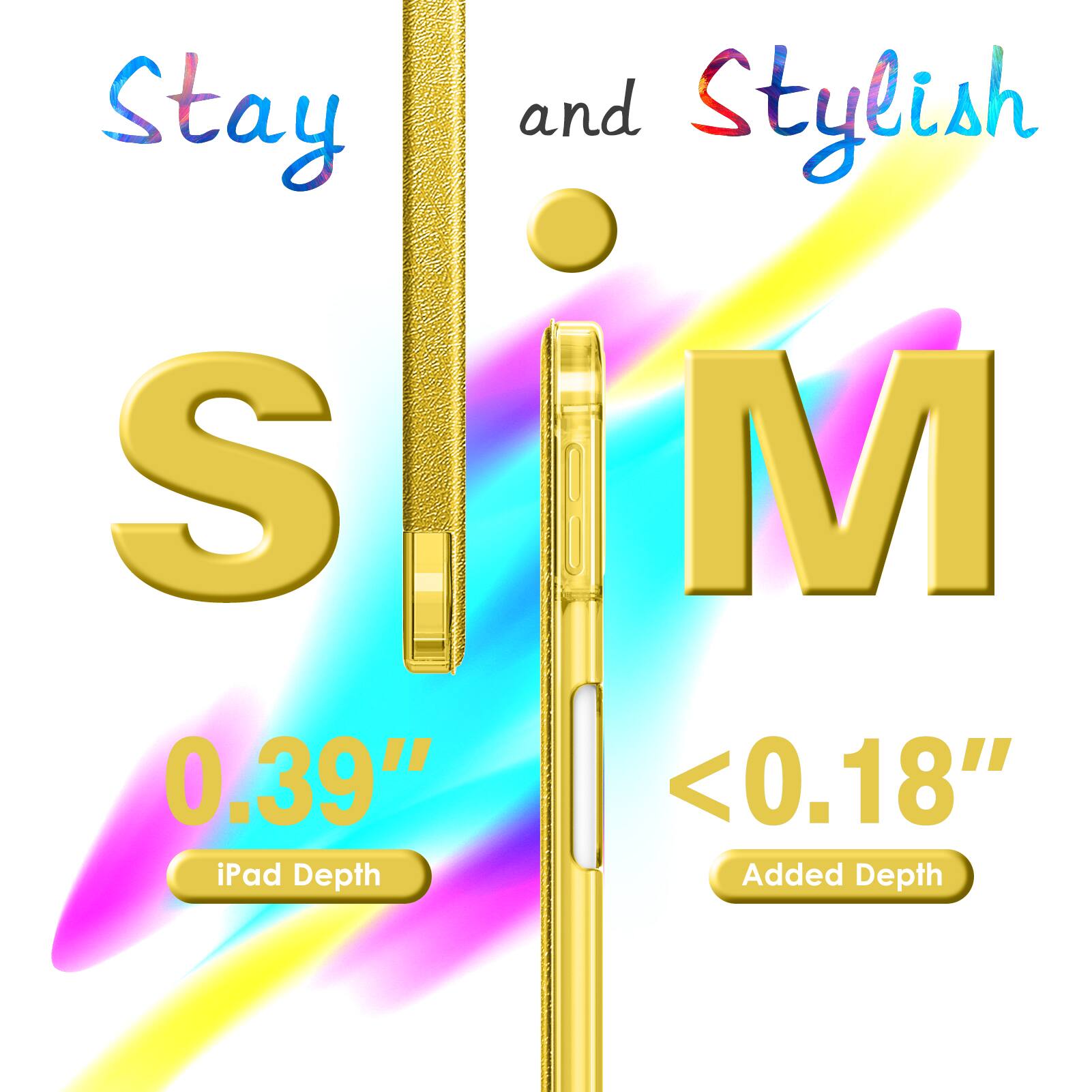 Stay and Stylish  
S M  
0.39" iPad Depth  
<0.18" Added Depth
