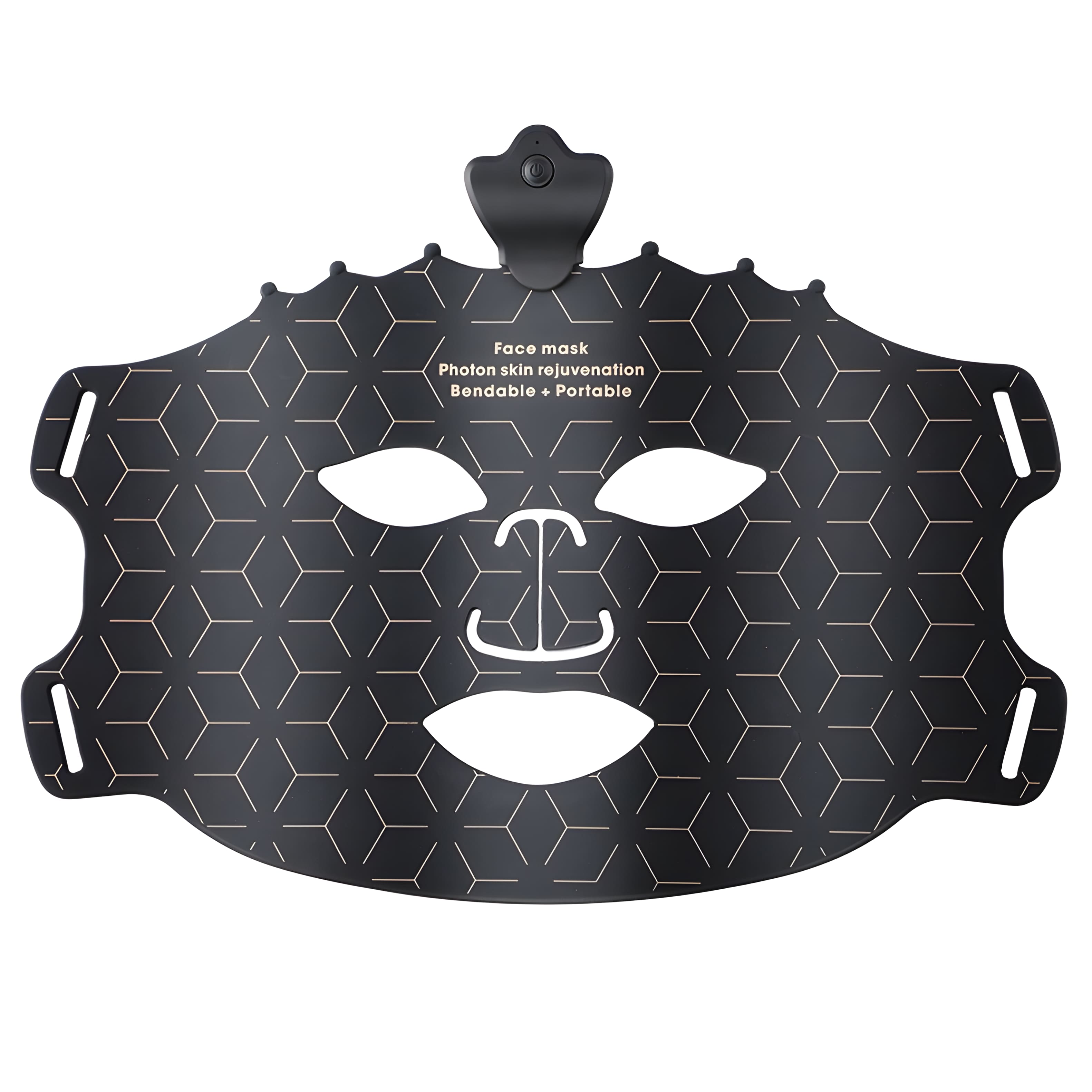Cluzine- 7-Color Wireless LED Light Therapy Mask, Silicone Photon Facial Skin Rejuvenation