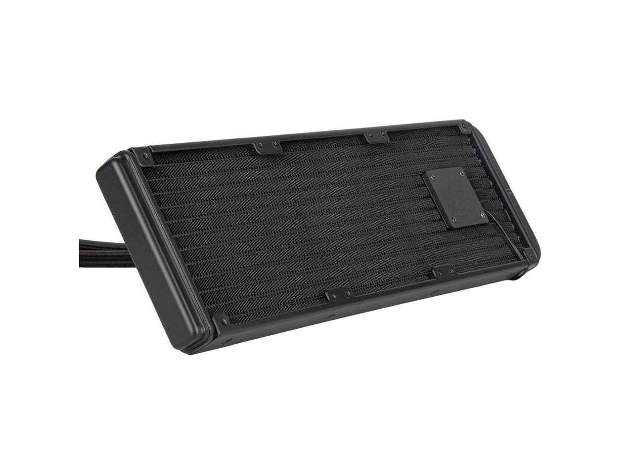 Left. SilverStone - SilverStone XE360-TR5 Triple 120mm Black Liquid CPU Cooler- SST-XE360-TR5 - Black.