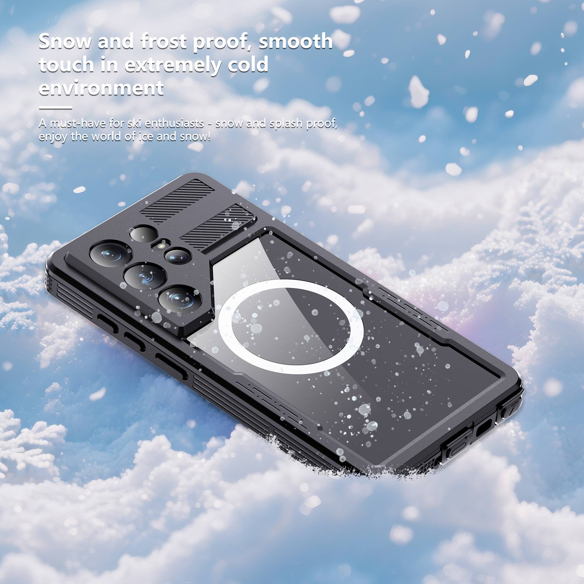 Snow and frost proof, smooth touch in extremely cold environment

A must-have for ski enthusiasts - snow and splash proof, enjoy the world of ice and snow!