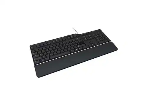 Front. Dell - KB522-BK-US 0FRXW KB522 Business Multimedia Keyboard - Wired - USB Interface - 104 Keys - 14 Hot Keys - English (US) QWE - Black.