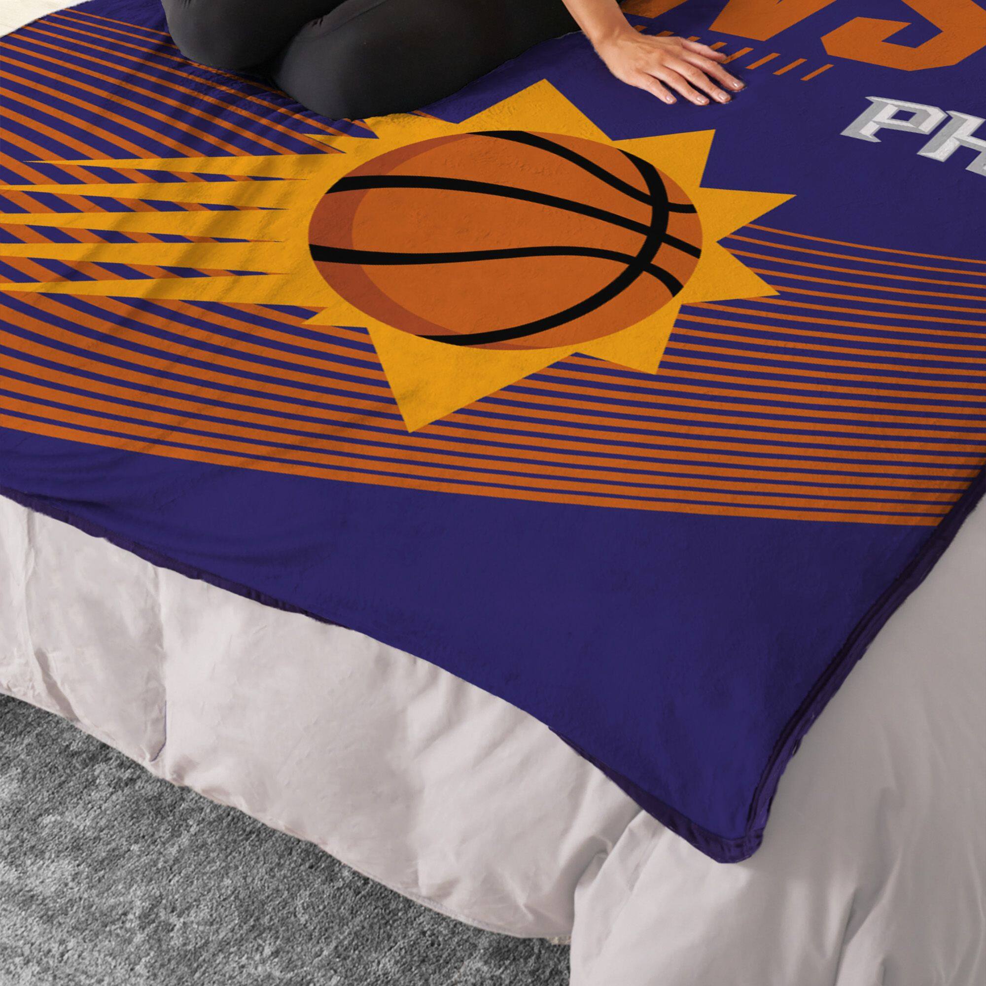 Alt View 1. Sweet Home Collection - NBA Phoenix Suns 60" x 80" Raschel Throw Blanket - Purple.