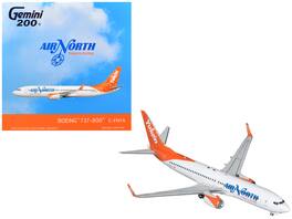 Boeing 737-800 Commercial Aircraft "Air North" (C-FNYA) White with Orange Tail "Gemini 200" 1/200 Model by GeminiJets