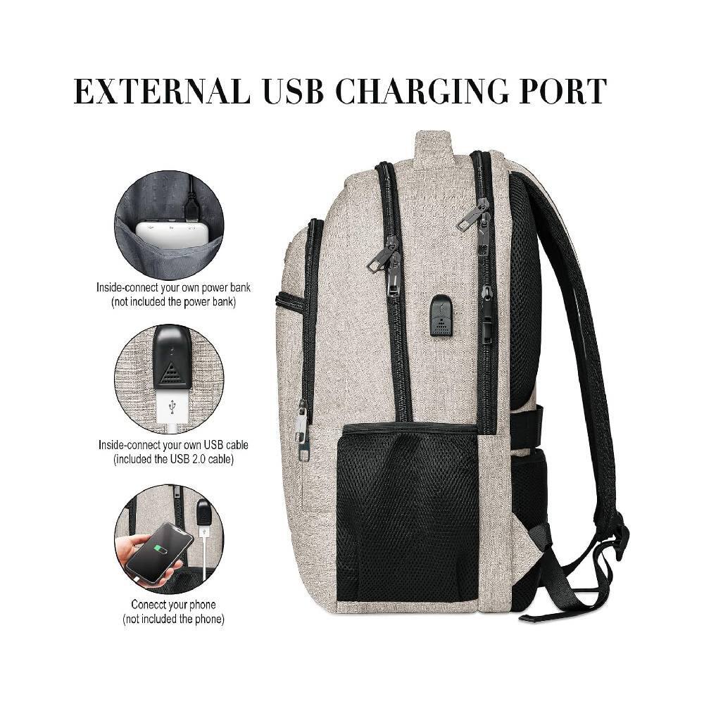 EXTERNAL USB CHARGING PORT

Inside-connect your own power bank (not included the power bank)

Inside-connect your own USB cable (included the USB 2.0 cable)

Connect your phone (not included the phone)