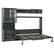 Alt View 6. Anysun - Full Size Murphy Bed Wall Bed with Sofa , Shelves USB & Light - Gray.