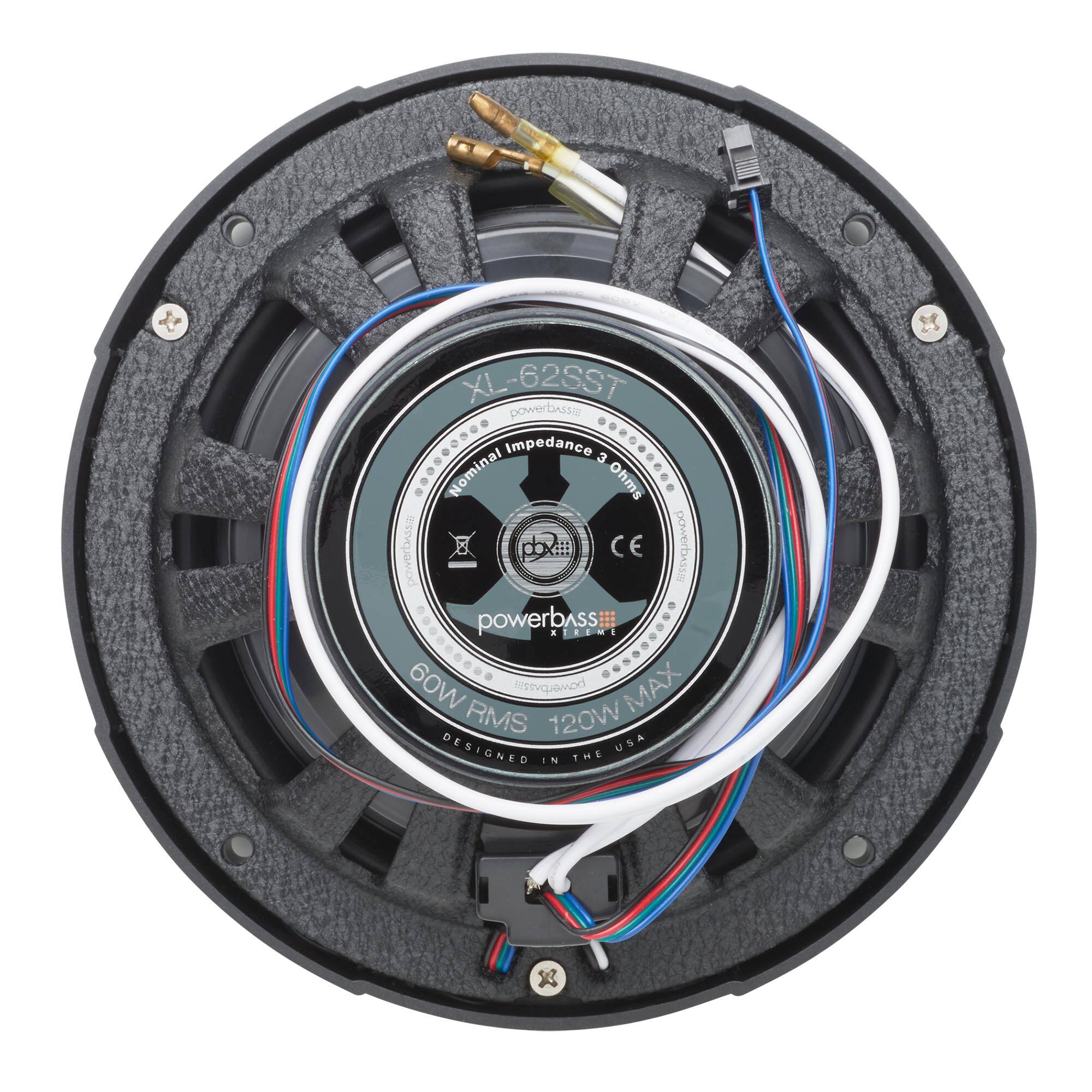 XL-62SST  
powerbass  
Nominal Impedance: 3 Ohms  
60W RMS  
120W MAX  
DESIGNED IN THE USA  
CE