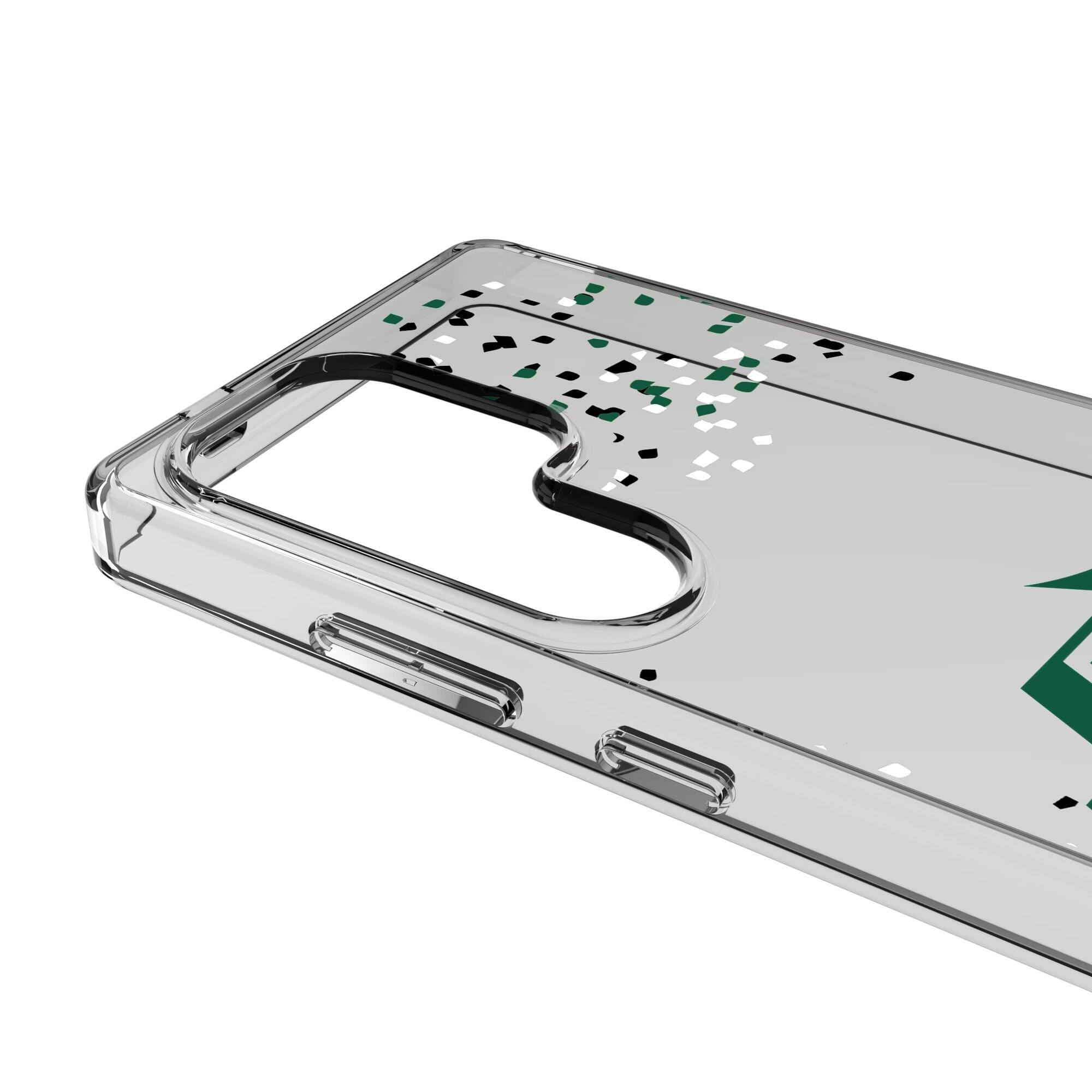 Alt View 2. Keyscaper - Galaxy Clear Case with Confetti Design - S22 - Multicolor.