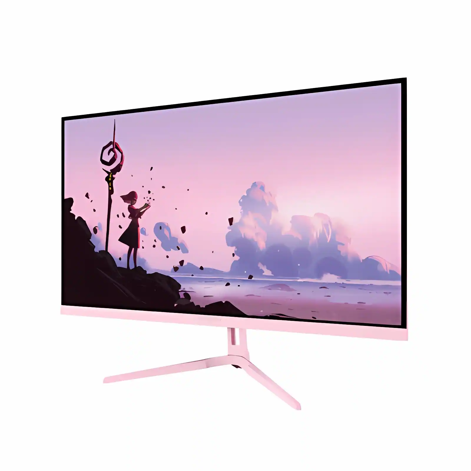 Front. Arozzi - Arozzi – Nova 27" IPS QHD 180Hz Gaming Monitor – Pink - Pink.