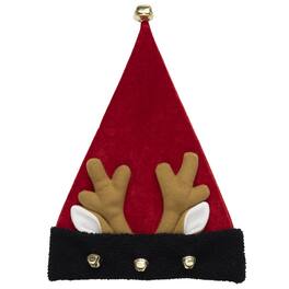 Dyno - 17 in. Antler Ears Santa Hat 1 pk (Case of 12) - Multicolored