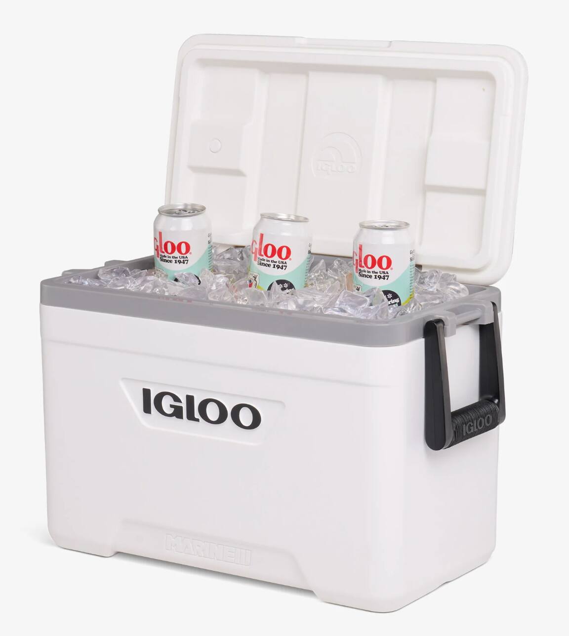 GLOO iloo Sece f - - - 1947 gloo Tote moe -e - USA 1947 S loo 3% Sotit ~ Since 1947 Ving IGLOO IGLOO MARINE