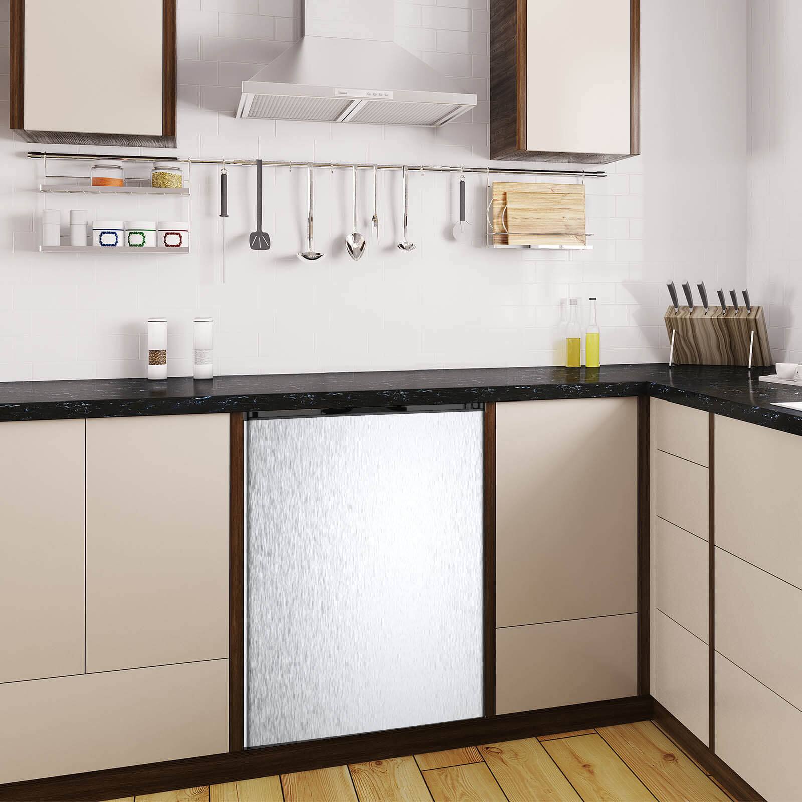 Alt View 1. Ecooso - 3.0 Cu. Ft. Compact Upright Freezer, Space-Saving Vertical Freezer with Durable Door for Home & Garage - Silver.