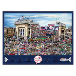 YouTheFan - New York Yankees 500-Piece Joe Journeyman Puzzle - Multicolor