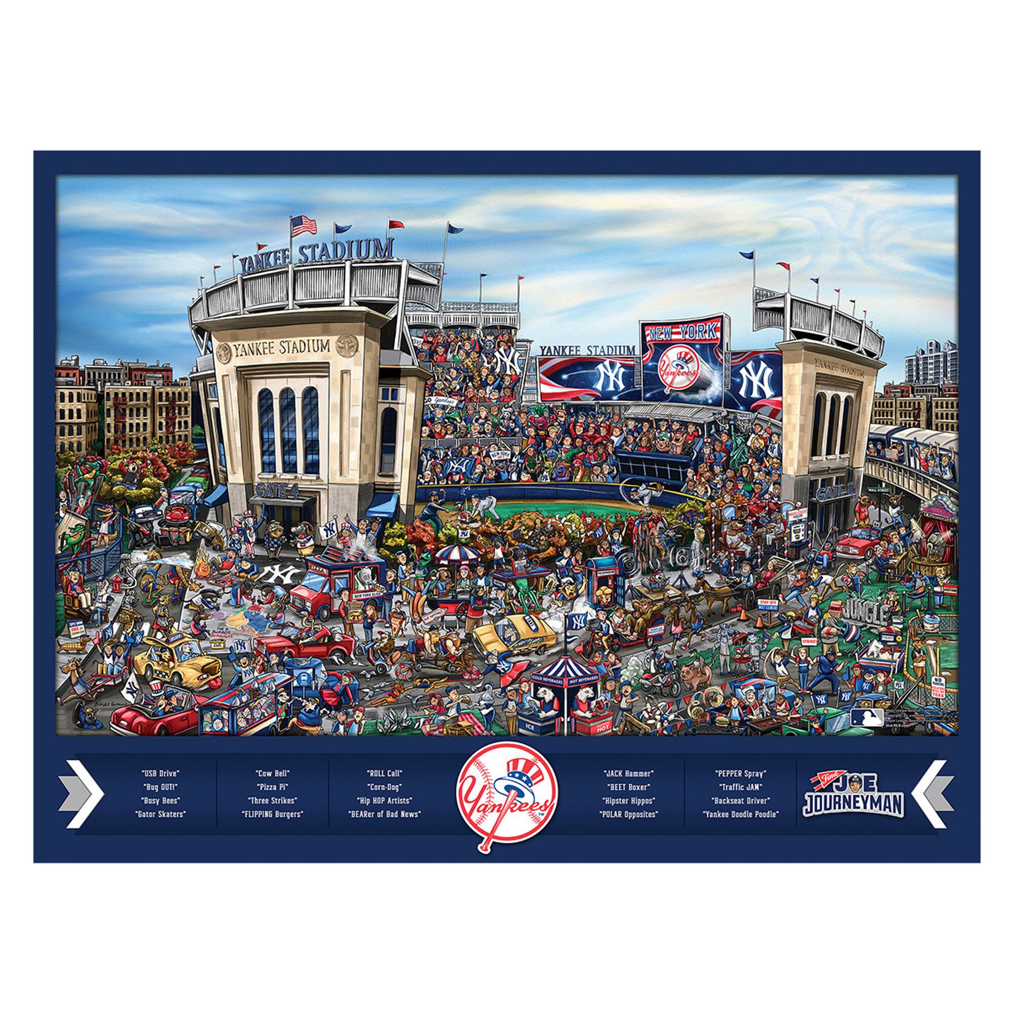 YouTheFan - New York Yankees 500-Piece Joe Journeyman Puzzle - Multicolor