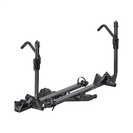 Front. Yakima - Yakima StageTwo Premium 4 Bike Tray Hitch Bike Rack Compatible w/ 52" Wheelbases - Anthracite.