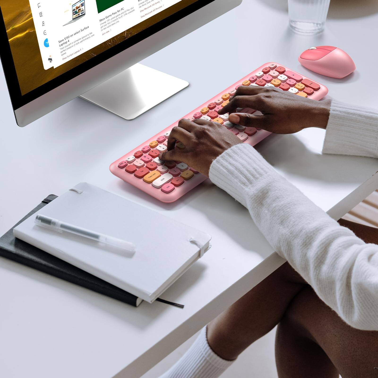 Sure, here is the corrected text:

---

**Save $350 on select Surface Laptop 4**

- Laptop
- $1,199.00
- $849.00
- Save $350

**Microsoft Game Pass for PC**

- Get access to over 100 high-quality PC games
- $9.99/month
- Cancel anytime

---

**Note:** The text appears to be from a webpage offering a discount on a Surface Laptop 4 and promoting Microsoft Game Pass for PC.