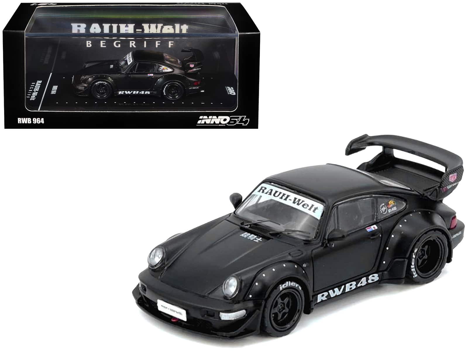 RWB 964 Matt Black 1/64 Diecast Model Car by Inno Models price history on PriceWatchPro