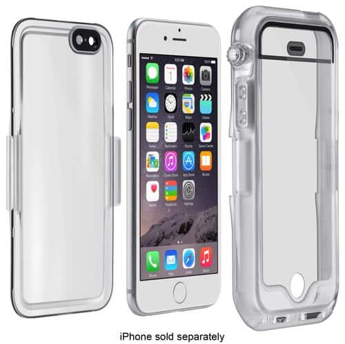 Front. iBattz - Nomu Poseidon Case for Apple® iPhone® 6 - Clear.